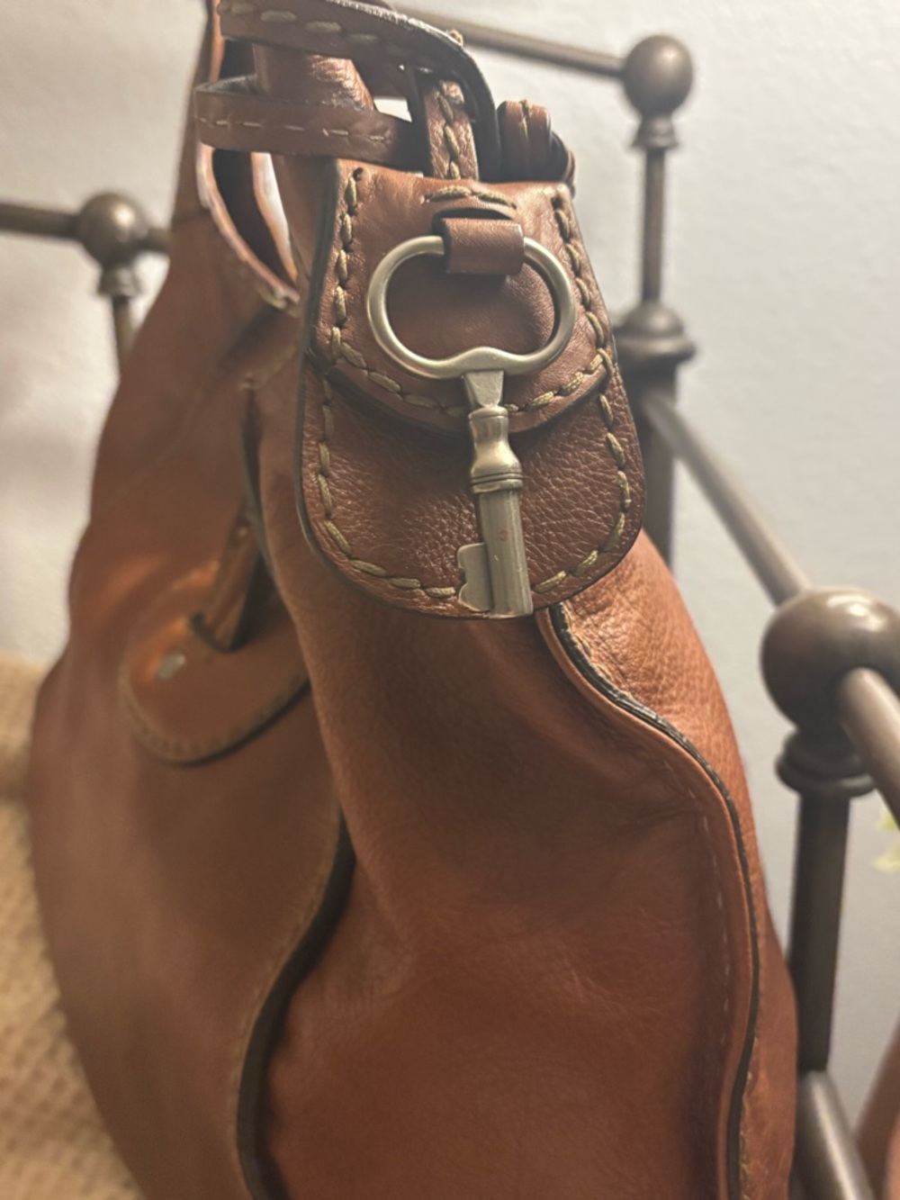 Fossil Fifty-Four Pebbled Leather Tote 👜 Gorgeous! - Picture 7 of 14